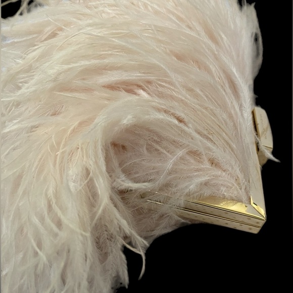RARE Kate Spade Belle Elliana feather clutch - Picture 4 of 14